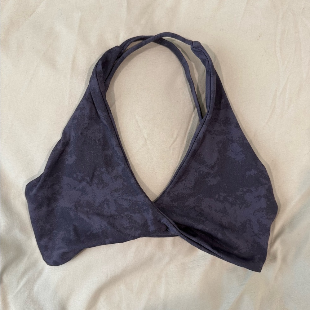Stylish Dark Blue Halter Top
